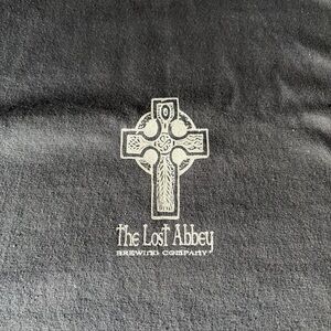 Lost Abbey brewery Hanes Olive Green Tagless T-Shirt
